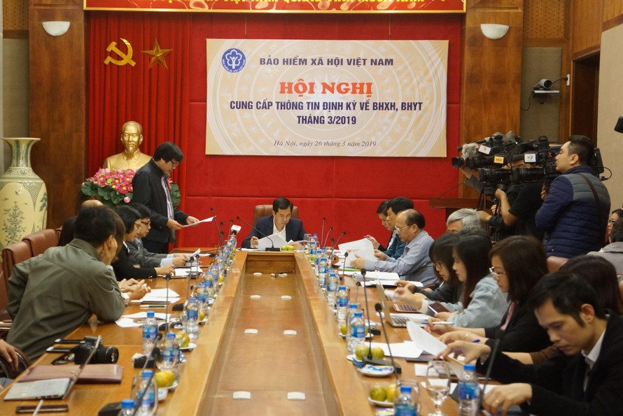 BHXH Việt Nam họp báo định kỳ tháng 3/2019.