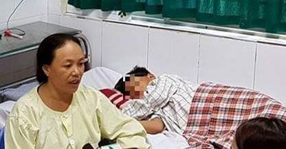 Bệnh nhân Đỗ Minh T đang được điều trị tại Khoa Truyền nhiễm- BV Nhi TW