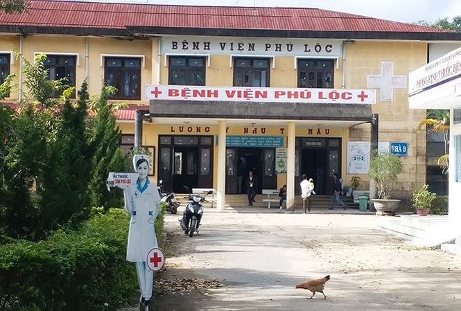 Bệnh viện huyện Phú Lộc, nơi vừa xảy ra sự cố y khoa nghiêm trọng làm hai mẹ con sản phụ tử vong. Ảnh: Ngọc Văn