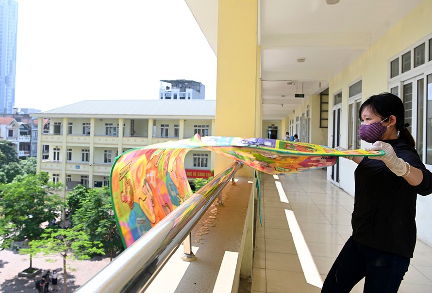 Hà Nội, Đà Nẵng: Vệ sinh, khử khuẩn trường học sẵn sàng đón học sinh trở lại trường