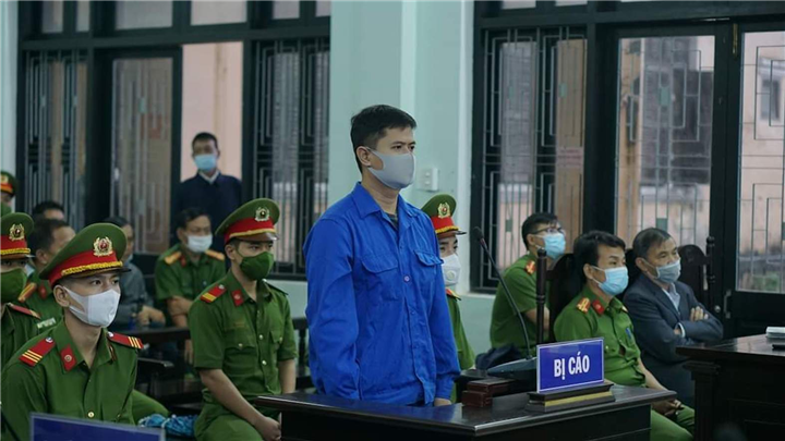 Bị cáo Lê Quang Huy Phương tại phiên tòa phúc thẩm