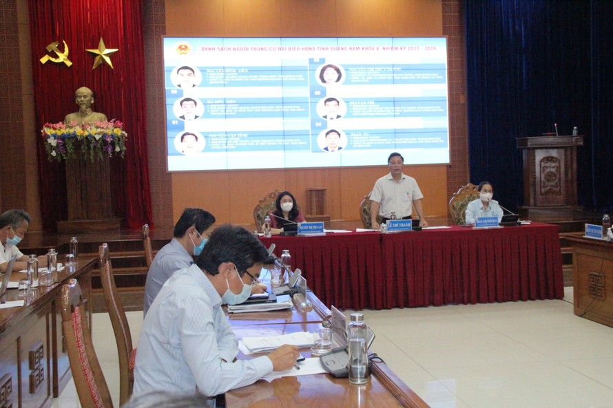 Quảng Nam thông tin kêt quả bầu cử Quốc hội khoa XV và HĐND các cấp nhiệm kỳ 2021 - 2026.