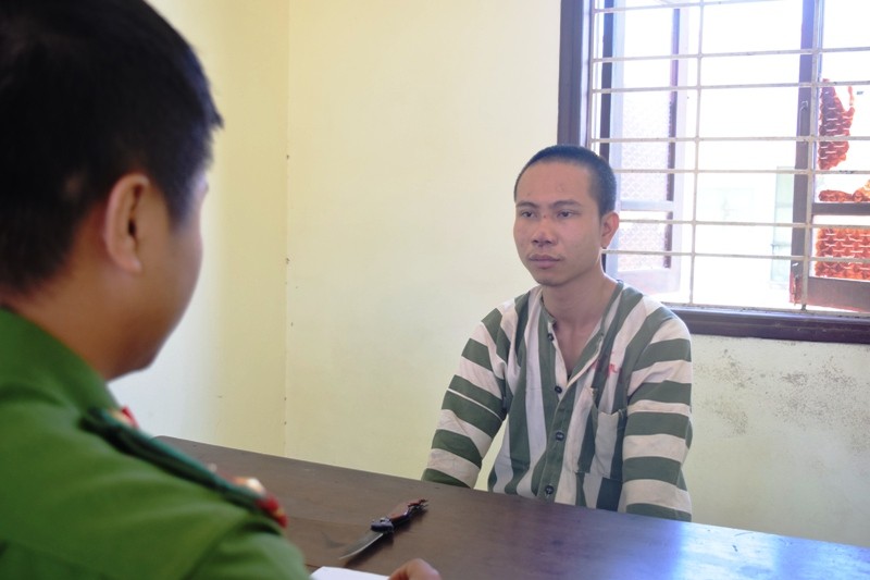 Đối tượng truy nã nguy hiểm Nguyễn Thành Công tại cơ quan công an