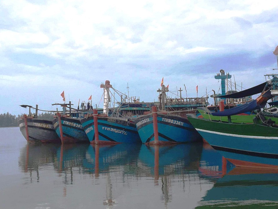 Hơn 2.000 tàu thuyền tại TT-Huế nhận lệnh cấm ra khơi đánh bắt cá kể từ chiều 29/10 để phòng tránh mưa bão, thiên tai