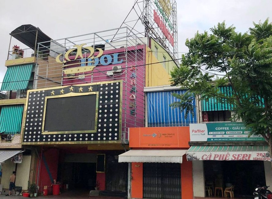 Cơ sở kinh doanh karaoke Hoàng Tử, số 257, đường Điện Biên Phủ, thành phố Huế. (ảnh: baothuathienhue.vn)