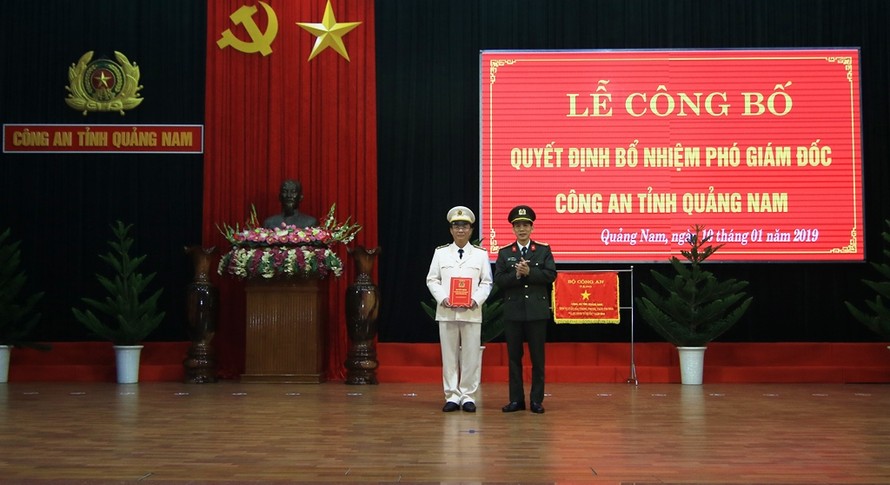 Thượng tá Nguyễn Thành Long được bổ nhiệm giữ chức Phó Giám đốc Công an tỉnh Quảng Nam 