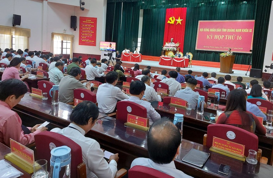 Khai mạc Kỳ họp thứ 16 HĐND tỉnh Quảng Nam khóa IX. ảnh H. Văn