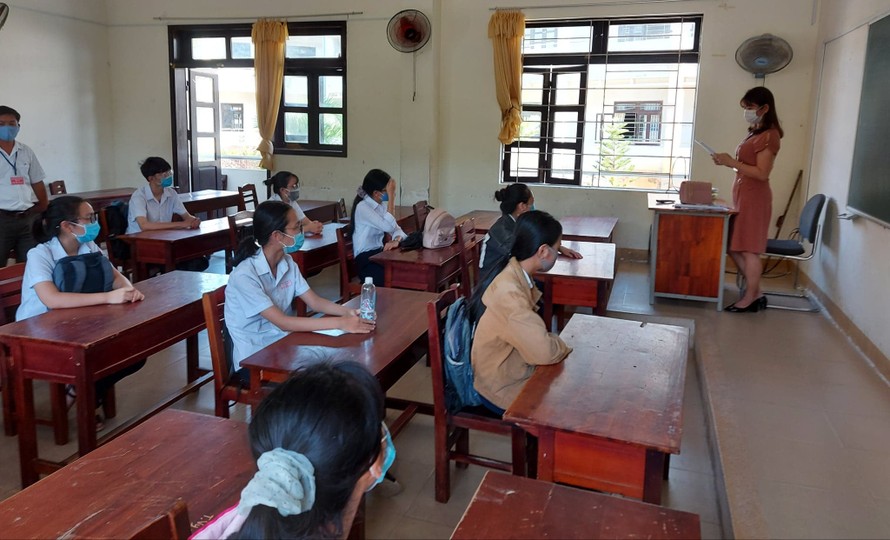 Quảng Nam tiến hành điều tra dịch tễ toàn bộ thí sinh và cán bộ giáo viên coi thi tốt nghiệp THPT quốc gia đợt 2 tại địa phương
