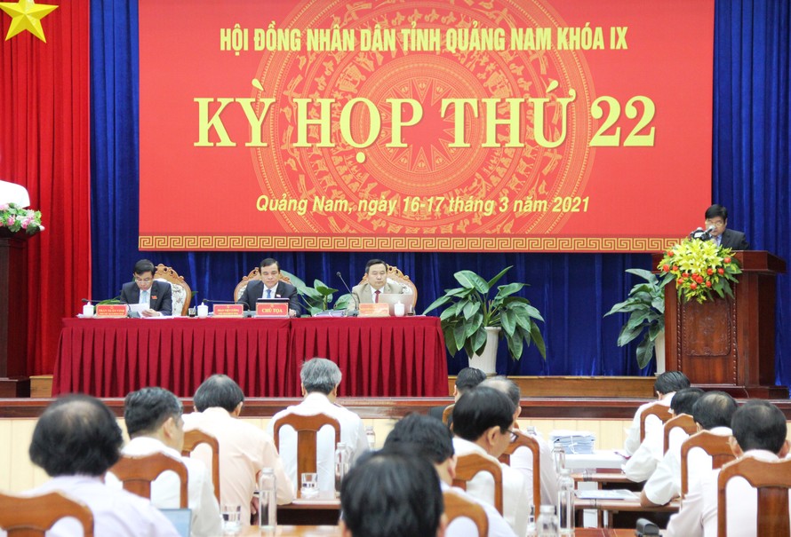 Kỳ họp thứ 22 HĐND tỉnh Quảng Nam.