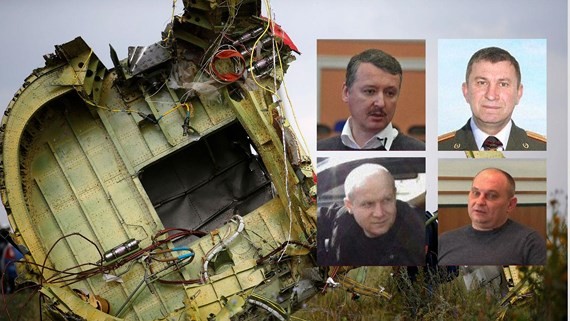 Ba công dân Nga và 1 công dân Ukraine bị nghi ngờ liên quan đến vụ bắn hạ máy bay MH17. Ảnh: New Sky