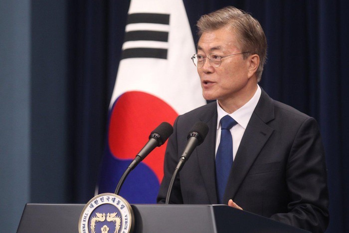 Tổng thống Hàn Quốc Moon Jae-in. Ảnh: WSJ
