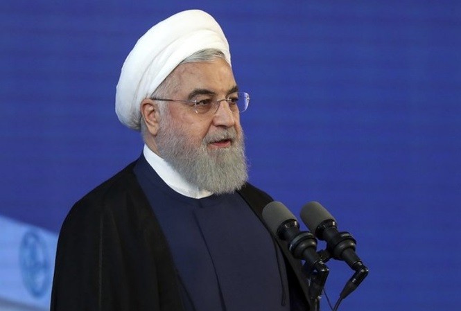Tổng thống Iran Hassan Rouhani. Ảnh AP