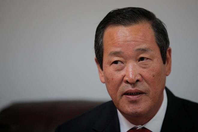 Đại sứ Triều Tiên tại Liên Hợp Quốc Kim Song. Ảnh: Reuters.