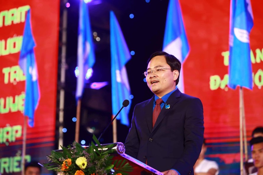 Chủ tịch Ủy ban Trung ương Hội Liên hiệp thanh niên Việt Nam khóa VIII Nguyễn Anh Tuấn. Ảnh: Đức Văn