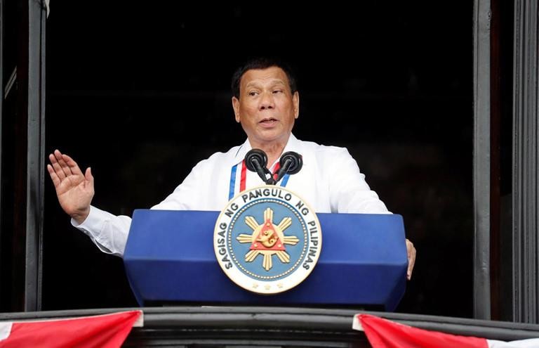 Tổng thống Philippines Rodrigo Duterte. Ảnh; Reuters