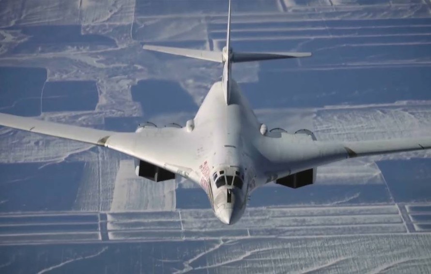 Máy bay ném bom Tu-160 của Nga. Ảnh: Tass