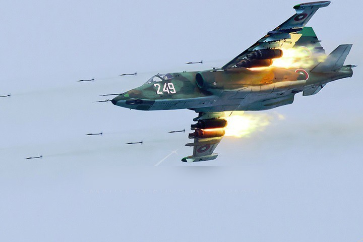 Xem tiêm kích Su-25 phiên bản mới nhất khai hỏa huỷ diệt mục tiêu