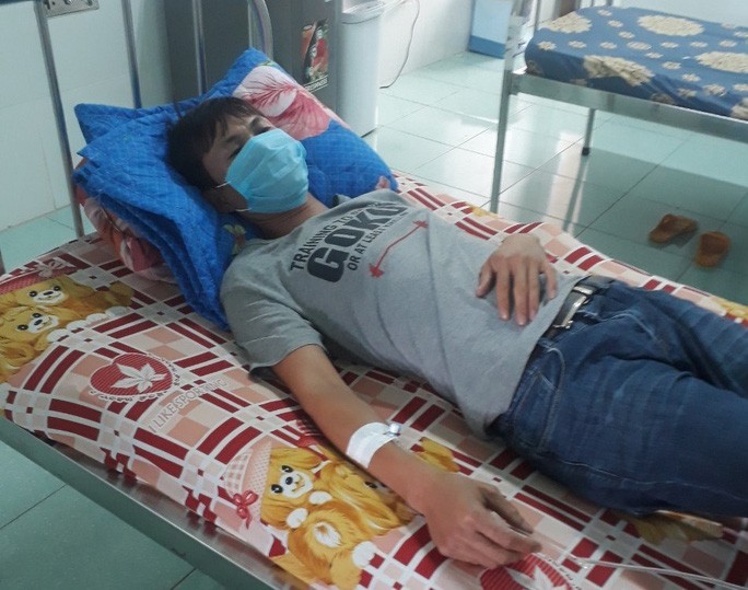 Anh Nguyễn Đình Cường bị đánh đa chấn thương, đang điều trị tại bệnh viện