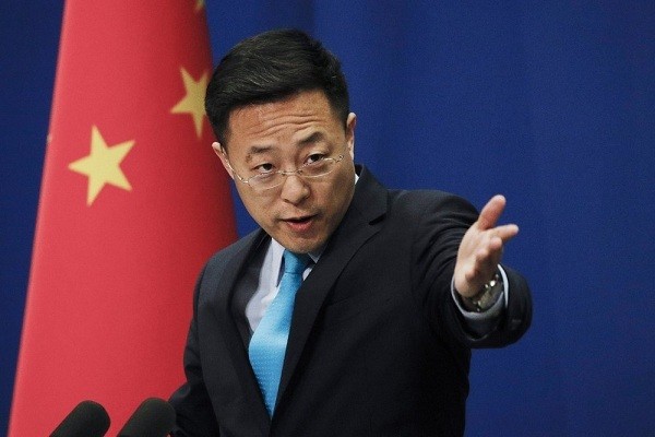 Phát ngôn viên Bộ Ngoại giao Trung Quốc Triệu Lập Kiên. Ảnh: AP