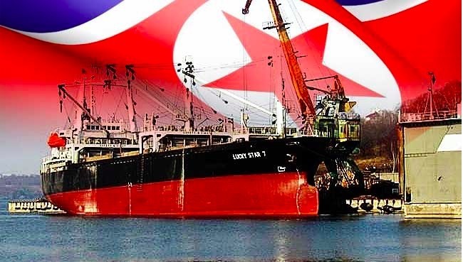 Mỹ bắt một tàu chở than của Triều Tiên hồi tháng 5. Ảnh: Free Malaysia Today