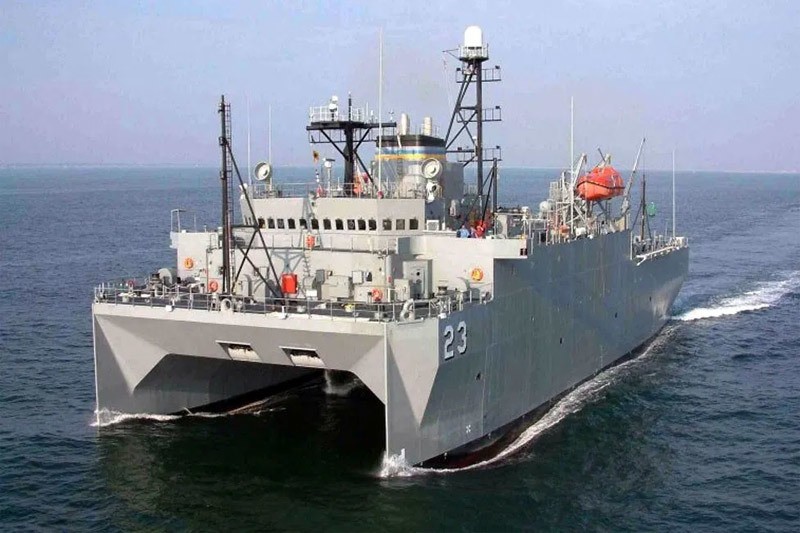 Tàu trinh sát USNS Impeccable của Mỹ. Ảnh: CSIS