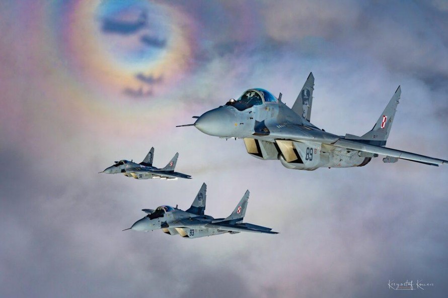 Dàn máy bay chiến đấu MiG-29 của Ba Lan. Ảnh: Không quân Ba Lan