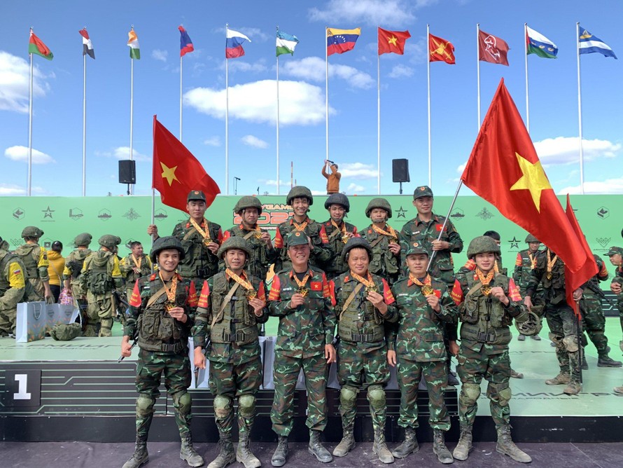 Đội tuyển Công binh QĐND Việt Nam. Ảnh: QĐND Việt Nam