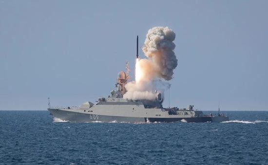 Một quả tên lửa chống hạm Kalibr được phóng trong một cuộc diễn tập trước đó. Ảnh tư liệu