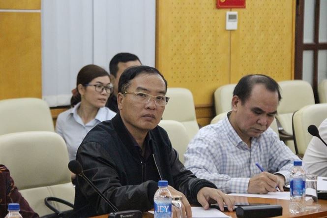 Ông Lê Nam Trà và ông Cao Duy Hải tại buổi công bố toàn văn kết luận thanh tra