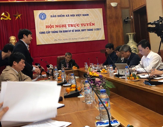 Hôi nghị cung cấp thông tin thường kỳ tháng 11 của BHXH Việt Nam