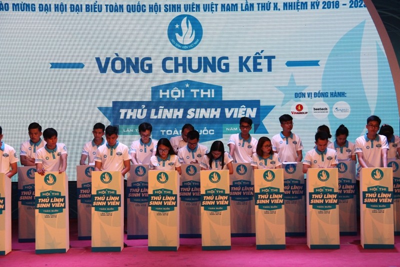 22 thí sinh tranh tài tại đêm chung kết Thủ lĩnh sinh viên toàn quốc lần thứ II, năm 2018