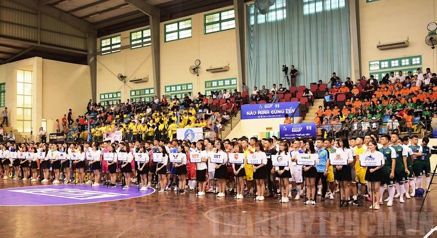 Toàn cảnh lễ khai mạc giải thể thao Sinh viên Việt Nam mùa thứ 7, năm 2019