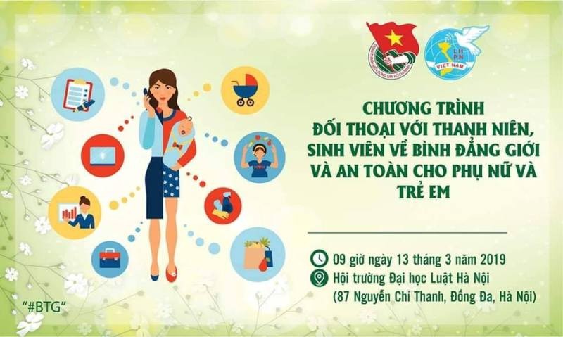 Đối thoại sinh viên về bình đẳng giới và an toàn cho phụ nữ và trẻ em