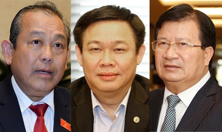 Ba Phó Thủ tướng vừa được Quốc hội phê chuẩn.
