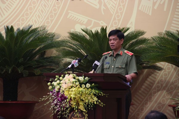Thiếu tướng Đoàn Duy Khương, Giám đốc CATP Hà Nội trả lời chất vấn 