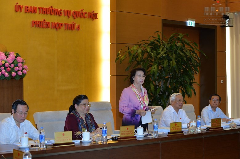 Chủ tịch Quốc hội Nguyễn Thị Kim Ngân phát biểu tại phiên khai mạc