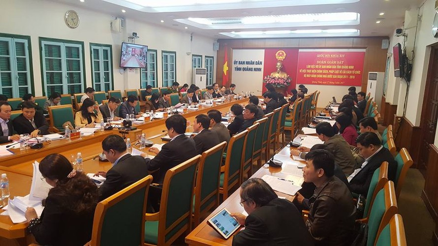 Đoàn giám sát làm việc với tỉnh Quảng Ninh