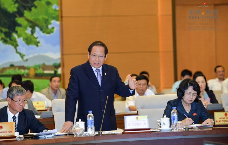 Bộ trưởng Trương Minh Tuấn trả lời chất vấn của ĐBQH