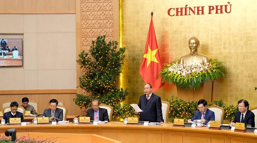 Thủ tướng phát biểu tại phiên họp Chính phủ thường kỳ tháng 1/2018