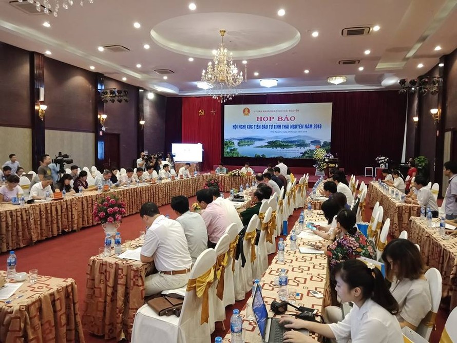 UBND tỉnh Thái Nguyên tổ chức họp báo Hội nghị xúc tiến đầu tư năm 2018