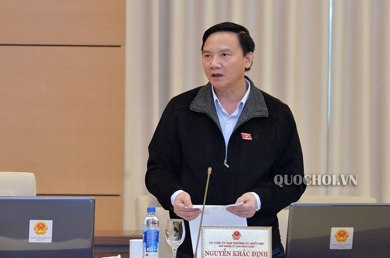 Chủ nhiệm Uỷ ban Pháp luật Nguyễn Khắc Định