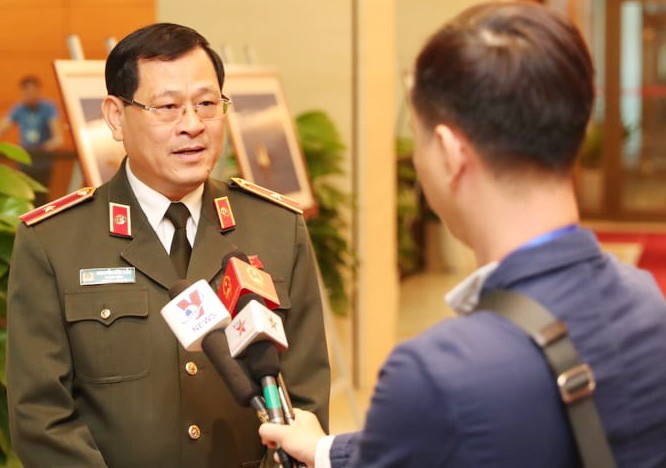 Thiếu tướng Nguyễn Hữu Cầu, Giám đốc Công an tỉnh Nghệ An. Ảnh Như Ý