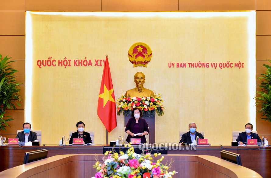 Chủ tịch Quốc hội Nguyễn Thị Kim Ngân phát biểu khai mạc phiên họp
