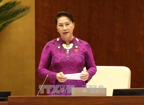 Chủ tịch Quốc hội Nguyễn Thị Kim Ngân. Ảnh: Thông tấn xã Việt Nam