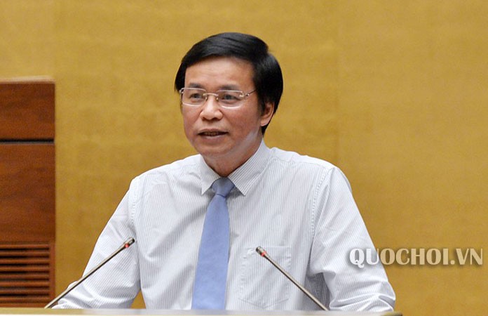 Tổng Thư ký Nguyễn Hạnh Phúc báo cáo tại hội nghị