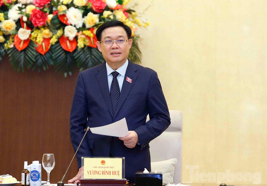Chủ tịch Quốc hội Vương Đình Huệ chủ trì cuộc làm việc với lãnh đạo tỉnh Ninh Thuận