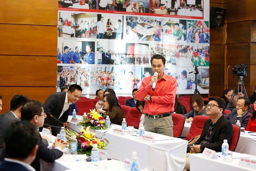 Ông Nguyễn Văn Tưởng-Chủ tịch công ty trầm hương Khánh Hoà phát biểu tại giải Golf Tiền Phong Championship