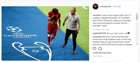 Tiền đạo Salah mang tin vui tới người hâm mộ