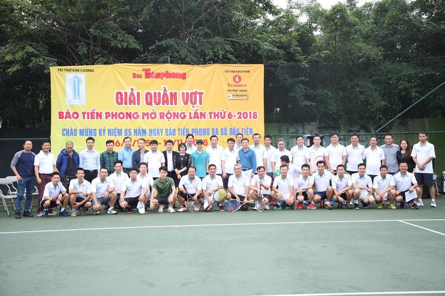 Đội chủ nhà đoạt giải ba Giải Quần vợt báo Tiền Phong mở rộng 2018