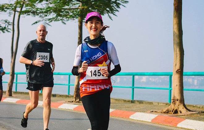 Nữ vận động viên đặc biệt tại Tiền Phong Marathon 2019